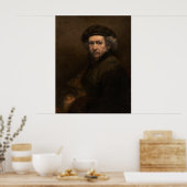 Selbstportrait mit Beret von Rembrandt Poster (Küche)