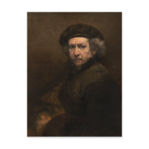Selbstportrait mit Beret von Rembrandt