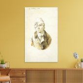 Selbstportrait mit Cap and Eye Patch Leinwanddruck (Insitu (Wohnzimmer))