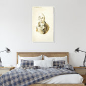 Selbstportrait mit Cap and Eye Patch Leinwanddruck (Insitu (Schlafzimmer))