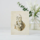 Selbstportrait mit Cap and Eye Patch Postkarte (Stehend Vorderseite)