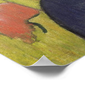 Selbstportrait mit dem Gelben Christus, 1890 Poster (Ecke)