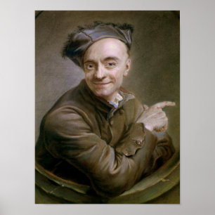 Selbstportrait mit dem Stier-Auge, 1737 Poster