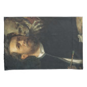 Selbstportrait mit dem Tod als Geiger (von Böcklin Kissenbezug (Vorderseite-Rechts)