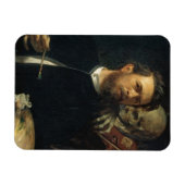 Selbstportrait mit dem Tod als Geiger (von Böcklin Magnet (Horizontal)