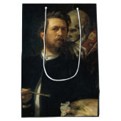 Selbstportrait mit dem Tod als Geiger (von Böcklin Mittlere Geschenktüte (Rückseite)