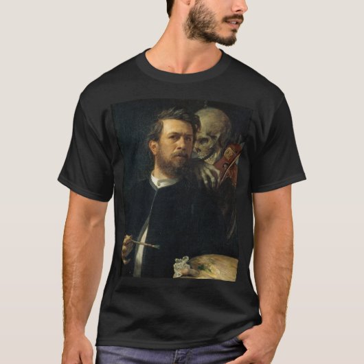 Selbstportrait mit dem Tod als Geiger (von Böcklin T-Shirt (Vorderseite)