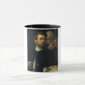 Selbstportrait mit dem Tod als Geiger (von Böcklin Tasse (Zentrum)