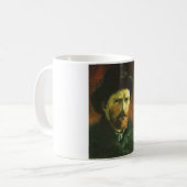 Selbstportrait mit dunklem Filzhut Kaffeetasse (Vorderseite Links)