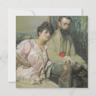 Selbstportrait mit Ehefrau (von Frantisek Kupka) Karte