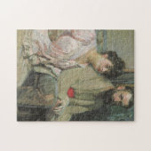 Selbstportrait mit Ehefrau (von Frantisek Kupka) Puzzle (Horizontal)