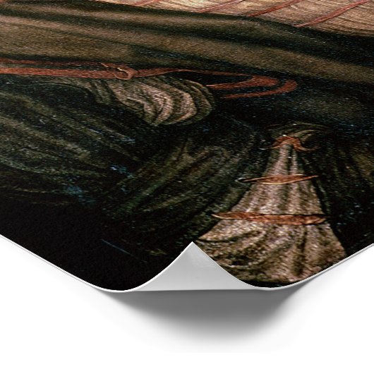 Selbstportrait mit einem Dick, 1493 Poster (Ecke)