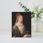 Selbstportrait mit einem Dick, 1493 Postkarte (Stehend Vorderseite)