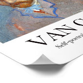 Selbstportrait mit einem grauen Strohhut von Van G Poster (Ecke)