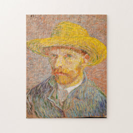 Selbstportrait mit einem Strohhut Van Gogh-Puzzle Puzzle
