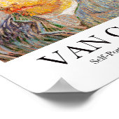 Selbstportrait mit einem Strohhut von Vincent van Poster (Ecke)