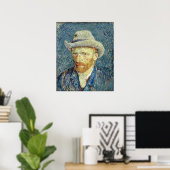 Selbstportrait mit Felt Hat Vincent van Gogh Poster (Heimbüro)