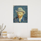 Selbstportrait mit Felt Hat Vincent van Gogh Poster (Küche)