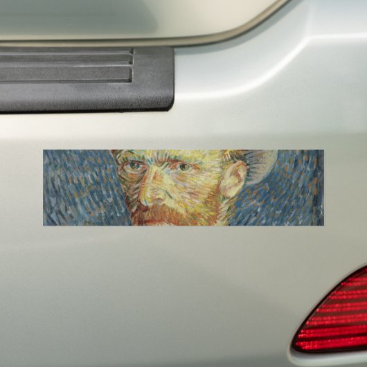 Selbstportrait mit grauem Filzhut von Van Gogh Autoaufkleber (Auf Auto)