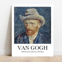 Selbstportrait mit Gray Felt Hat Vincent van Gogh