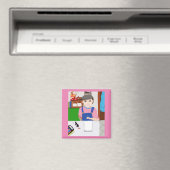 Selbstportrait mit Herman Rat 🐀 Magnet (In Situ (Geschirrspüler))