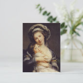 Selbstportrait mit ihrer Tochter Postkarte (Stehend Vorderseite)