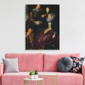 Selbstportrait mit Isabella Brandt Leinwanddruck (Insitu (Wohnzimmer))