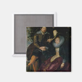 Selbstportrait mit Isabella Brandt Magnet (Vorderseite/Rückseite)