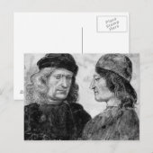 Selbstportrait mit Niccolo Franceschi Postkarte (Vorne/Hinten)
