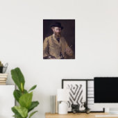 Selbstportrait mit Palette von Manet - Poster (Heimbüro)