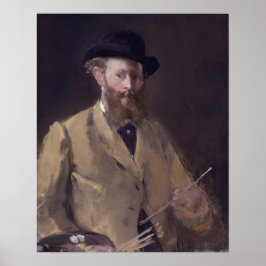 Selbstportrait mit Palette von Manet - Poster