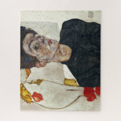 Selbstportrait mit Physalis | Egon Schiele | Puzzle (Vertikal)