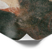 Selbstportrait mit Pinsel Poster (Ecke)