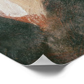 Selbstportrait mit Pinsel Poster (Ecke)