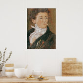 Selbstportrait mit Pinsel Poster (Küche)