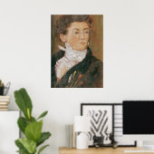 Selbstportrait mit Pinsel Poster (Heimbüro)