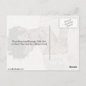 Selbstportrait mit seinem Kopf nach unten durch Eg Postkarte (Rückseite)