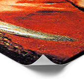 Selbstportrait mit Sonnenblumen, berühmtes Kunstwe Poster (Ecke)