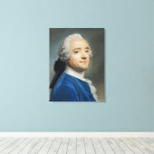 Selbstportrait mit Spitzenjabot Leinwanddruck (Insitu (Holzboden))