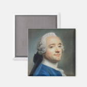 Selbstportrait mit Spitzenjabot Magnet (Vorderseite/Rückseite)