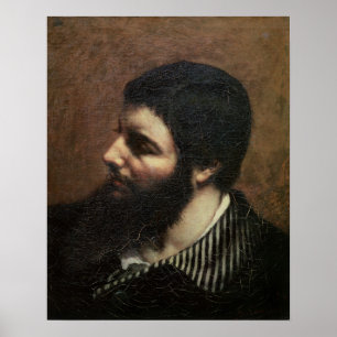 Selbstportrait mit Streifen Poster