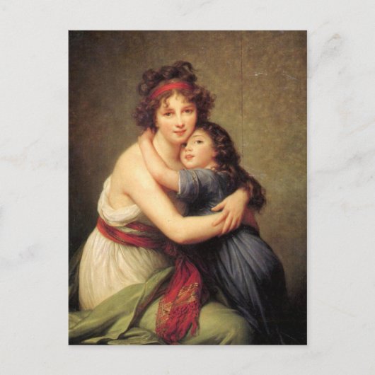 Selbstportrait mit Tochter von Elisabeth Le Brun P Postkarte (Vorderseite)