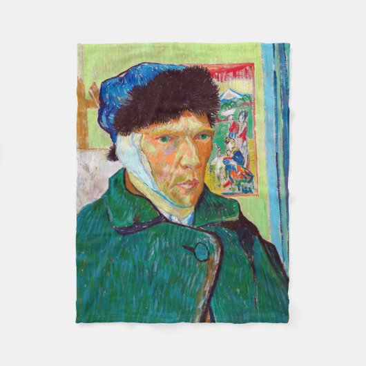 Selbstportrait mit verbanntem Ohr, Van Gogh Fleecedecke (Vorderseite)