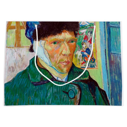 Selbstportrait mit verbanntem Ohr, Van Gogh Große Geschenktüte (Vorderseite)