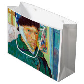 Selbstportrait mit verbanntem Ohr, Van Gogh Große Geschenktüte (Vorderseite Schrägansicht)