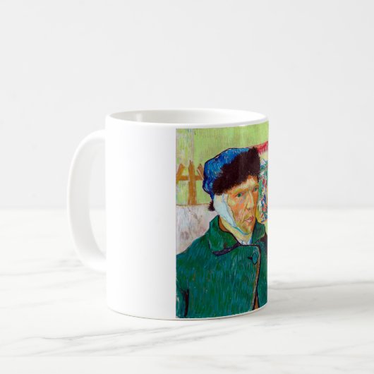 Selbstportrait mit verbanntem Ohr, Van Gogh Kaffeetasse (Vorderseite Links)
