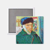 Selbstportrait mit verbanntem Ohr, Van Gogh Magnet (Vorderseite/Rückseite)