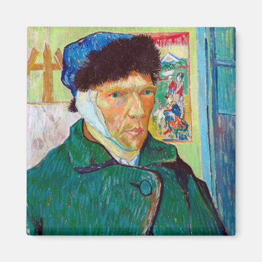 Selbstportrait mit verbanntem Ohr, Van Gogh Magnet (Vorne)