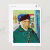Selbstportrait mit verbanntem Ohr, Van Gogh Postkarte (Vorne/Hinten)