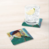 Selbstportrait mit verbanntem Ohr, Van Gogh Rechteckiger Pappuntersetzer (Vor Ort)